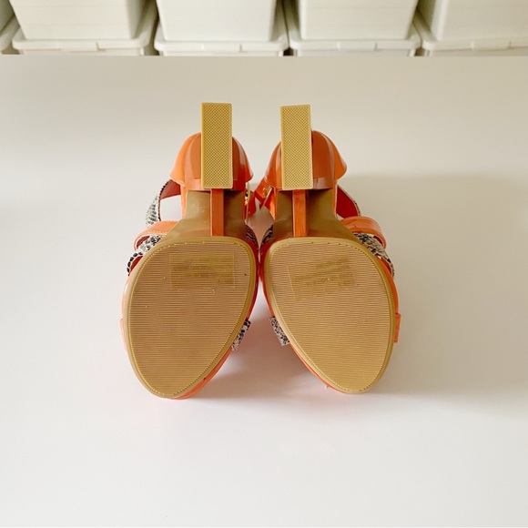 C Label Dolce Snakeskin Cut Out Platform Pumps - Picture 7 of 7